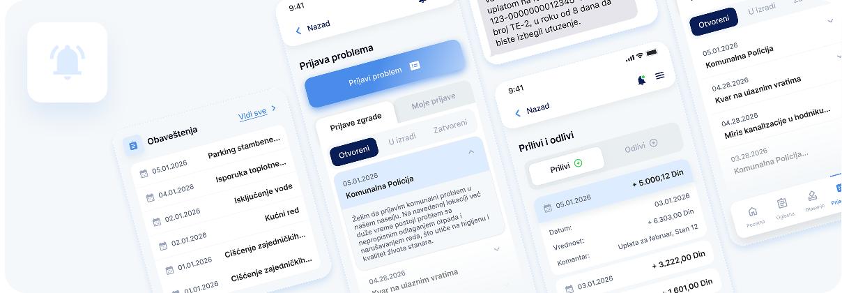 Transparentnost portala i mobilne aplikacije — prikaz obaveštenja u aplikaciji